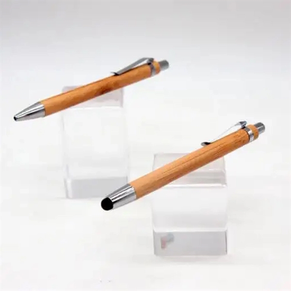 GreenGift InkPair Bamboo Stylus Pens Set - Black/Blue Ink - GreenGift InkPair Bamboo Stylus Pens Set - Black/Blue Ink - Image 4 of 5