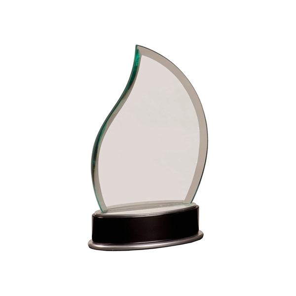 7 3/4" Jade Flame Metro Glass Award - 7 3/4" Jade Flame Metro Glass Award - Image 1 of 1