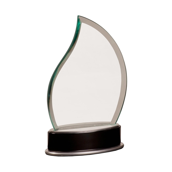 8 3/4" Jade Flame Metro Glass Award - 8 3/4" Jade Flame Metro Glass Award - Image 1 of 1