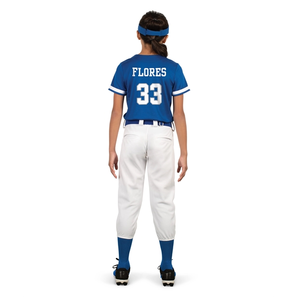 Girls Cutter+ Full Button Softball Jersey - Girls Cutter+ Full Button Softball Jersey - Image 9 of 9