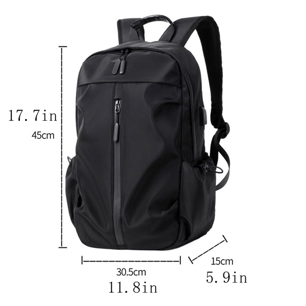 Waterproof Laptop Backpack Business Leisure Schoolbag - Waterproof Laptop Backpack Business Leisure Schoolbag - Image 5 of 6