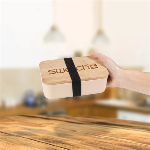 Bamboo Lid Bento Lunch Box - Bamboo Lid Bento Lunch Box - Image 1 of 2