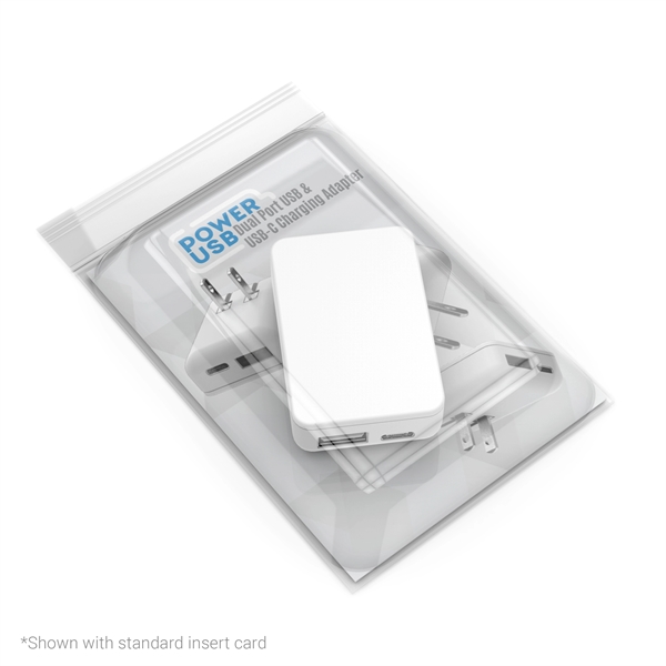 PowerUSB : 20 Watt Dual Port Travel Plug - PowerUSB : 20 Watt Dual Port Travel Plug - Image 5 of 7