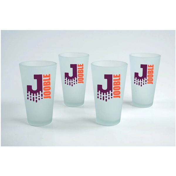 Frosted Mixing Glass Gift Set Of 4