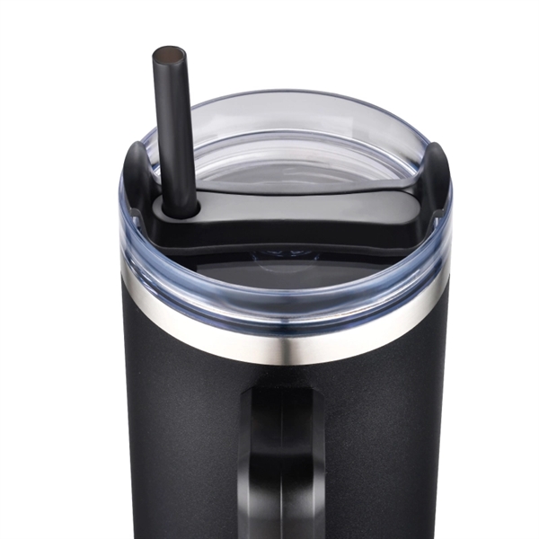 Custom Beluga 40 oz. Vacuum Insulated Tumbler Mug w/ Handle