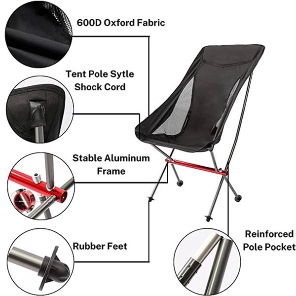 Folding Beach Chair With Travel Bag - Folding Beach Chair With Travel Bag - Image 6 of 8