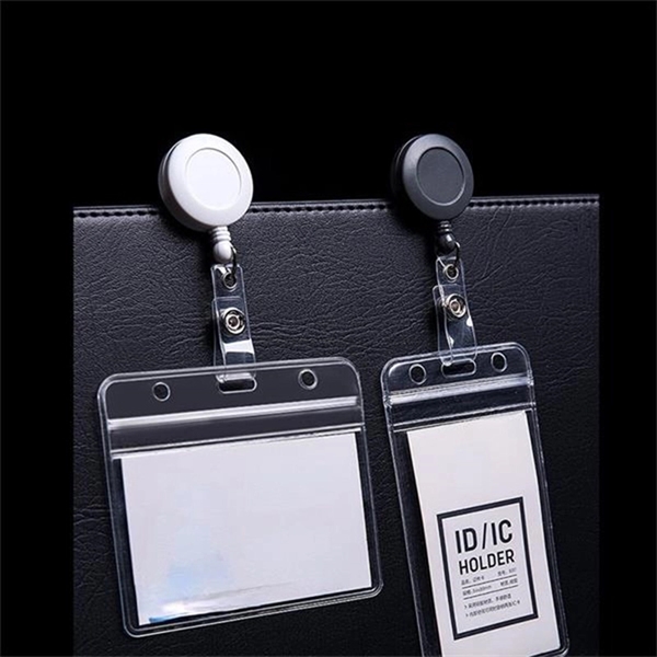 Retractable ID Round Holder Badge Reels with Alligator Clip - Retractable ID Round Holder Badge Reels with Alligator Clip - Image 3 of 3