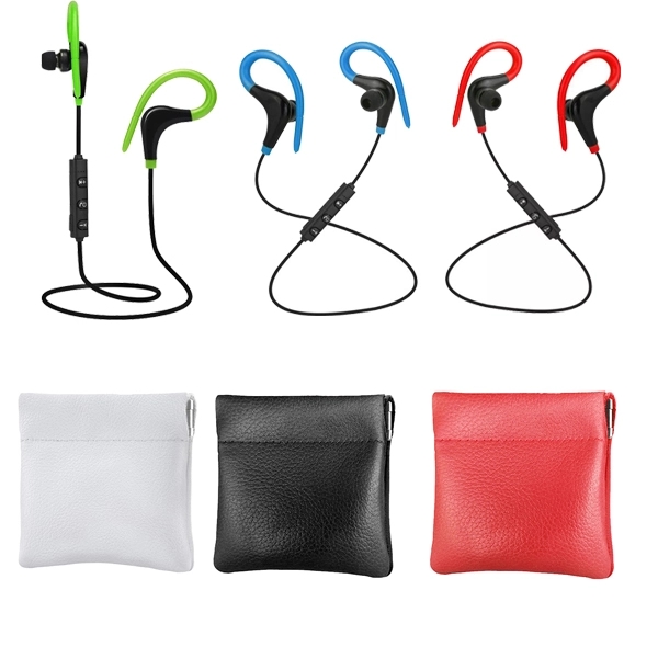 Leatherette Squeeze Wireless Earbuds Kit - Leatherette Squeeze Wireless Earbuds Kit - Image 1 of 1