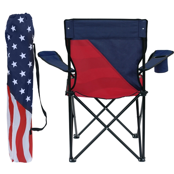 Nacia Patriotic Foldable Chair - Nacia Patriotic Foldable Chair - Image 3 of 3