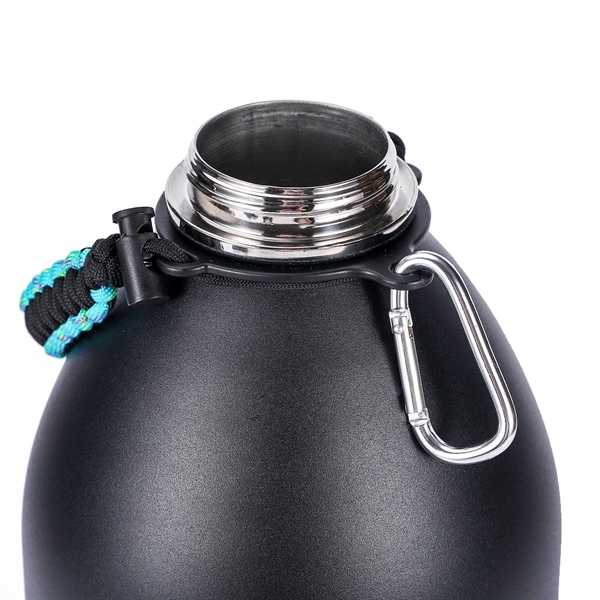 Gallon Water Jug with Carabiner and Lid Rope Handle 128oz - Gallon Water Jug with Carabiner and Lid Rope Handle 128oz - Image 4 of 4