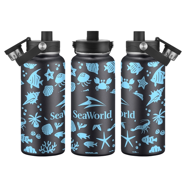 34 oz. Stainless Steel Water Bottle - 34 oz. Stainless Steel Water Bottle - Image 3 of 12
