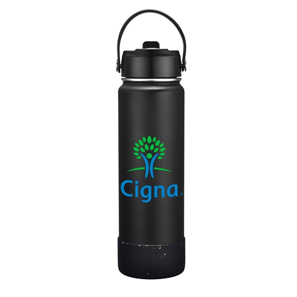 27 oz. Stainless Steel Water Bottle / Silicone Bottom Sleeve - 27 oz. Stainless Steel Water Bottle / Silicone Bottom Sleeve - Image 1 of 18