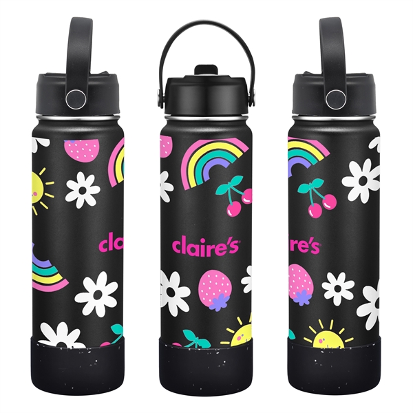 27 oz. Stainless Steel Water Bottle / Silicone Bottom Sleeve - 27 oz. Stainless Steel Water Bottle / Silicone Bottom Sleeve - Image 4 of 18