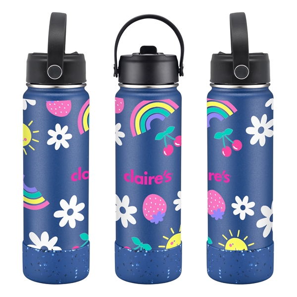 27 oz. Stainless Steel Water Bottle / Silicone Bottom Sleeve - 27 oz. Stainless Steel Water Bottle / Silicone Bottom Sleeve - Image 10 of 18