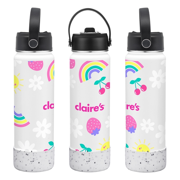 27 oz. Stainless Steel Water Bottle / Silicone Bottom Sleeve - 27 oz. Stainless Steel Water Bottle / Silicone Bottom Sleeve - Image 16 of 18