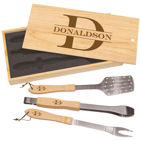 3-Piece BBQ Set in Box - 3-Piece BBQ Set in Box - Image 0 of 3