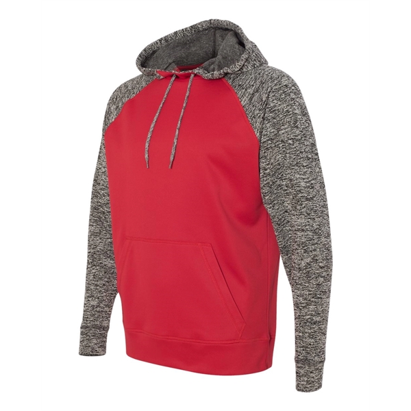 J. America Colorblocked Cosmic Fleece Hooded Sweatshirt - J. America Colorblocked Cosmic Fleece Hooded Sweatshirt - Image 8 of 13