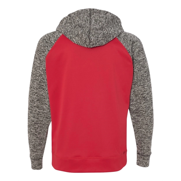J. America Colorblocked Cosmic Fleece Hooded Sweatshirt - J. America Colorblocked Cosmic Fleece Hooded Sweatshirt - Image 9 of 13