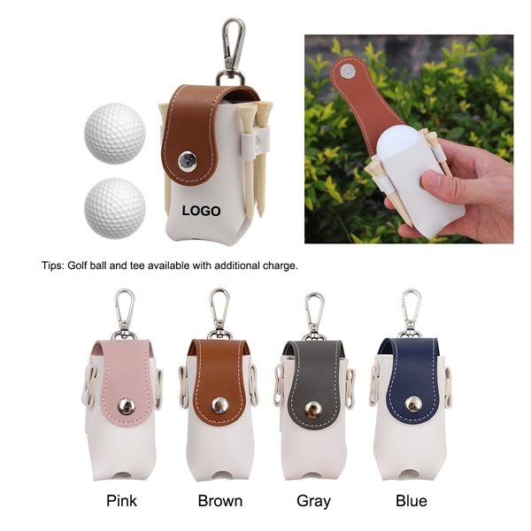 Mini Portable Pu Golf Ball Waist Bag - Mini Portable Pu Golf Ball Waist Bag - Image 0 of 3