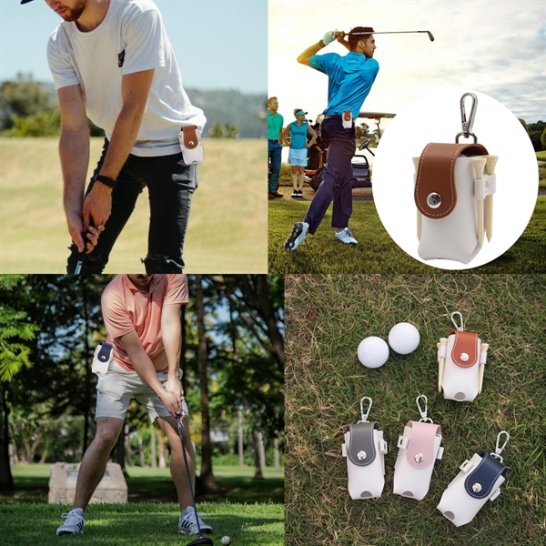 Mini Portable Pu Golf Ball Waist Bag - Mini Portable Pu Golf Ball Waist Bag - Image 3 of 3