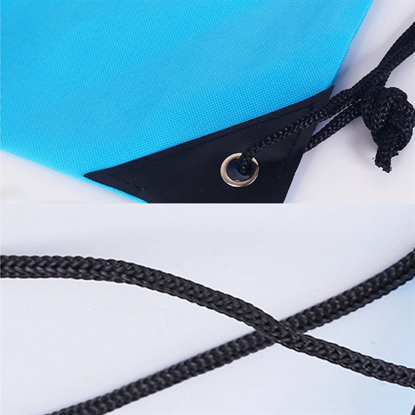 Multi-color Polyester Drawstring Bag - Multi-color Polyester Drawstring Bag - Image 2 of 2
