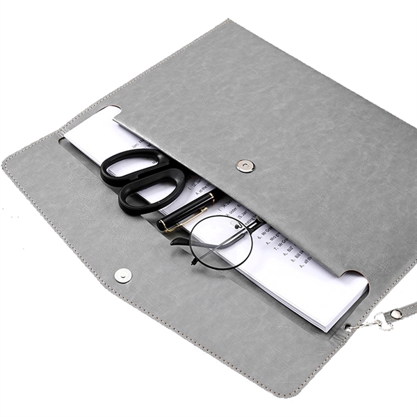 A4 Faux Leather File Folder - A4 Faux Leather File Folder - Image 1 of 2