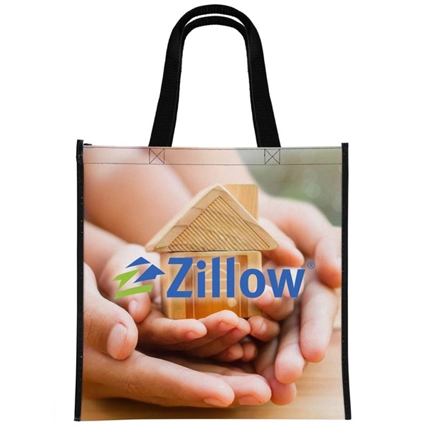 13" x 13" Laminated Full-Color Tote Bag - 13" x 13" Laminated Full-Color Tote Bag - Image 2 of 2