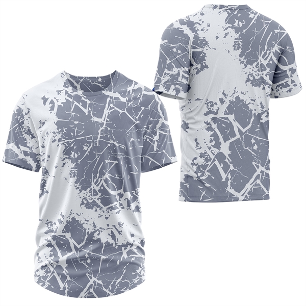 160 GSM Brushed Milk Silk Men's T-Shirt W/ Full Sublimation - 160 GSM Brushed Milk Silk Men's T-Shirt W/ Full Sublimation - Image 4 of 4