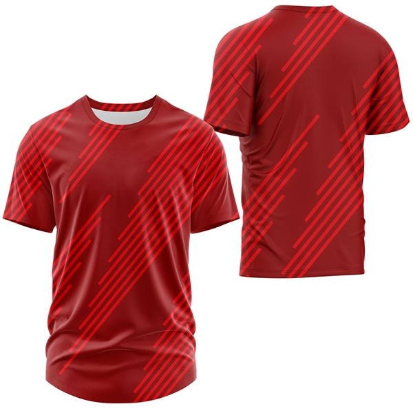 Unisex 160 GSM Football Mesh Performance Half Sleeve T-Shirt - Unisex 160 GSM Football Mesh Performance Half Sleeve T-Shirt - Image 3 of 3