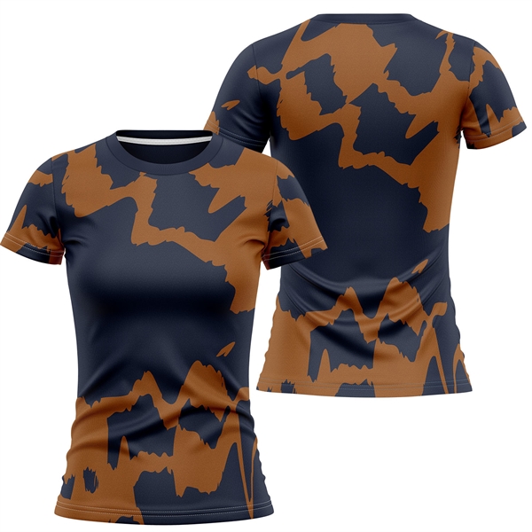 Women's 160 GSM Brushed Milk Silk Short Sleeve T-Shirt - Women's 160 GSM Brushed Milk Silk Short Sleeve T-Shirt - Image 2 of 3
