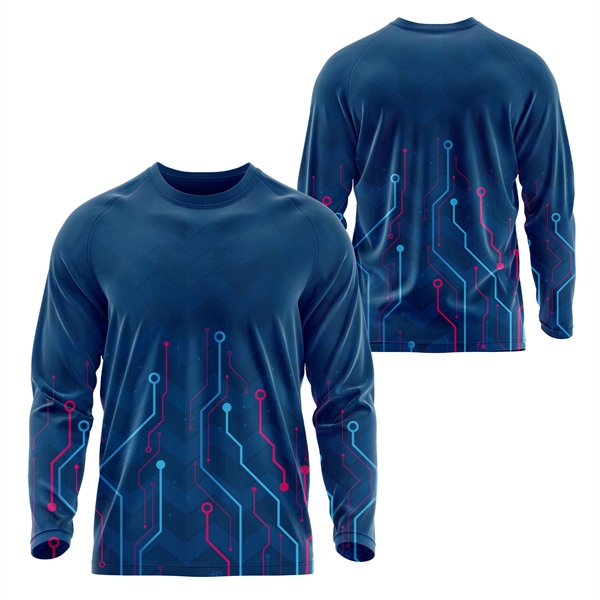 Unisex 160 GSM Football Mesh Long Sleeve Jersey T-Shirt - Unisex 160 GSM Football Mesh Long Sleeve Jersey T-Shirt - Image 3 of 3