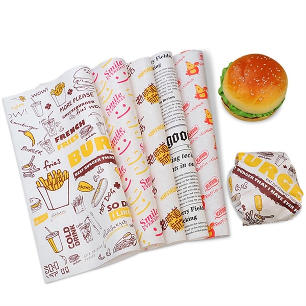 Custom Colored Sandwich Burger Wrapping Tissue Paper - Custom Colored Sandwich Burger Wrapping Tissue Paper - Image 1 of 5