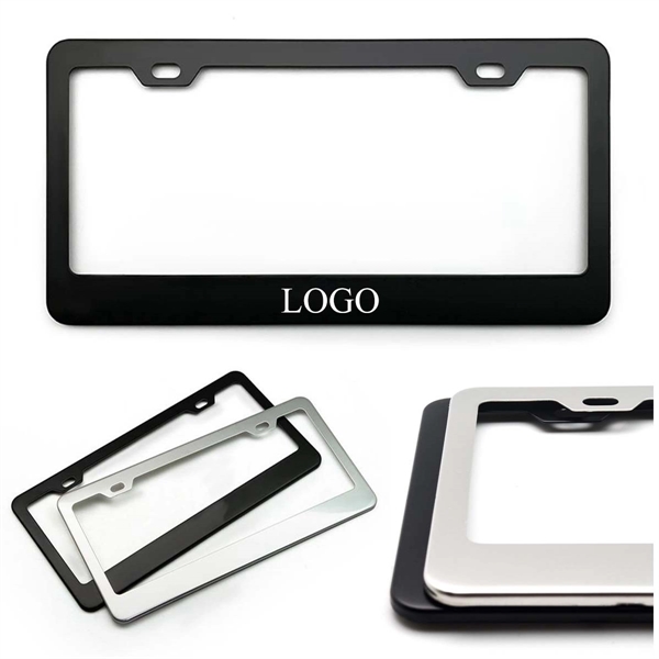 Custom Stainless Steel Car License Plate Frame - Custom Stainless Steel Car License Plate Frame - Image 0 of 1