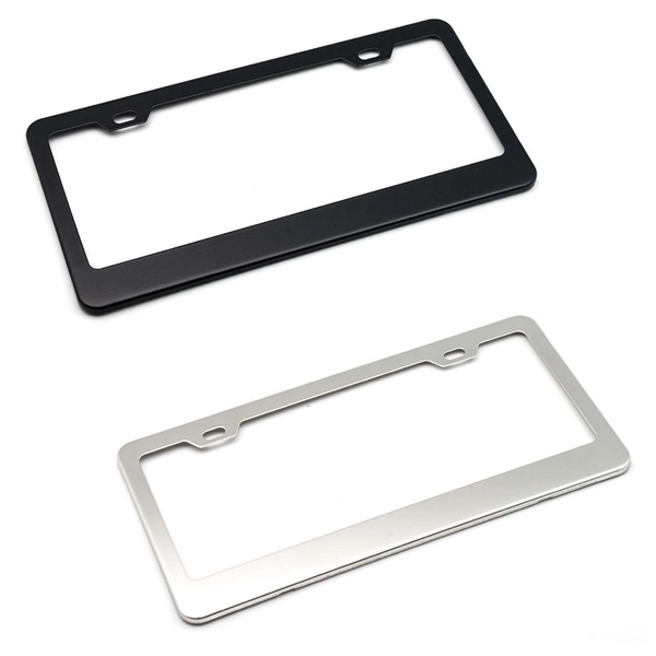 Custom Stainless Steel Car License Plate Frame - Custom Stainless Steel Car License Plate Frame - Image 1 of 1