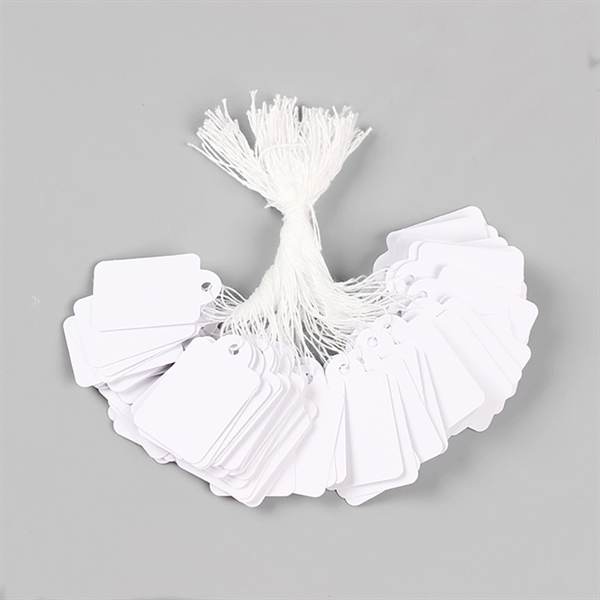 Writeable White Jewelry Clothing Tags - Writeable White Jewelry Clothing Tags - Image 0 of 5