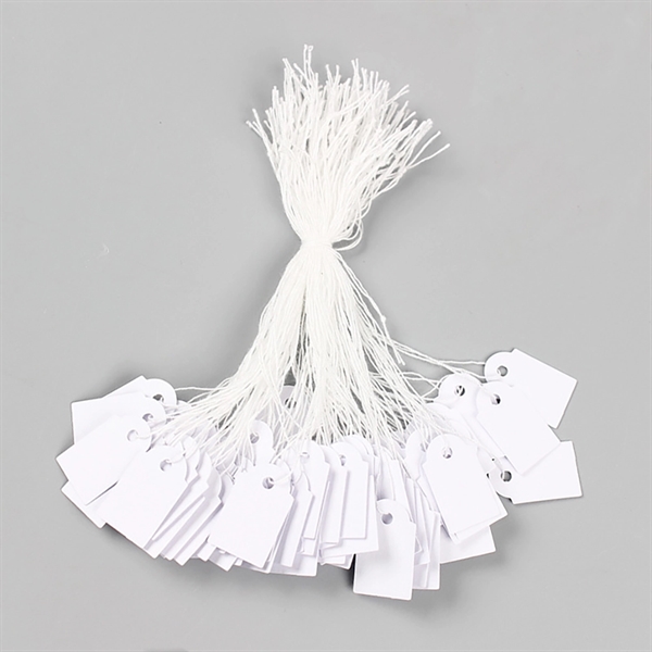 Writeable White Jewelry Clothing Tags - Writeable White Jewelry Clothing Tags - Image 3 of 5