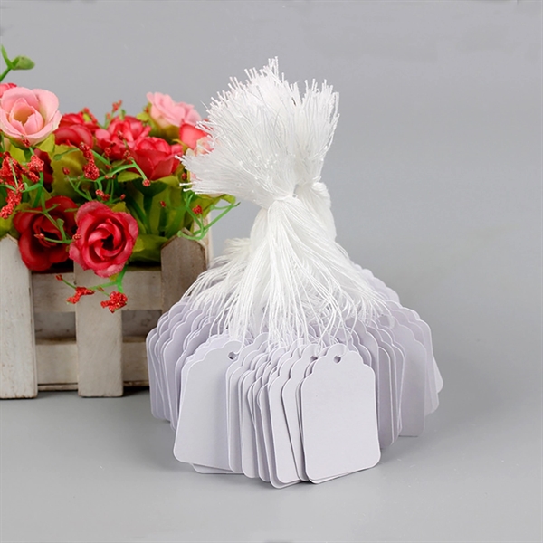 Writeable White Jewelry Clothing Tags - Writeable White Jewelry Clothing Tags - Image 4 of 5