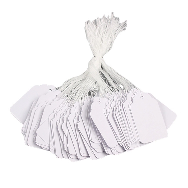 Writeable White Jewelry Clothing Tags - Writeable White Jewelry Clothing Tags - Image 5 of 5