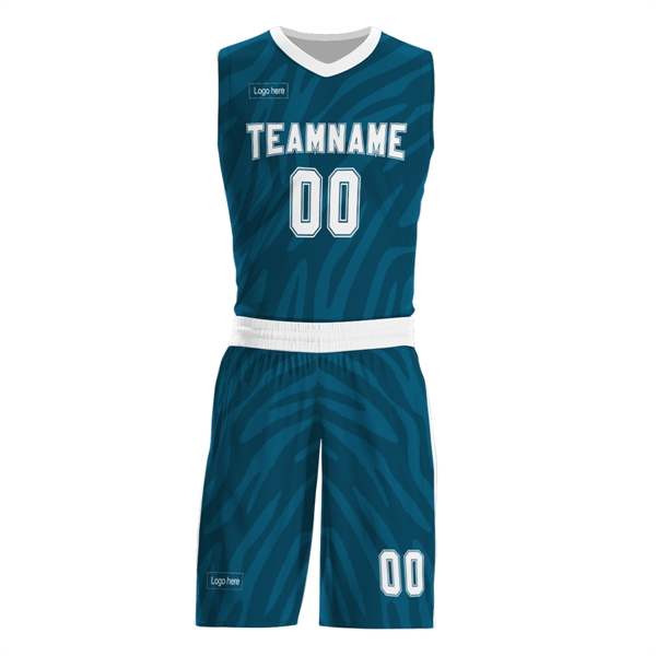 Sublimated Basketball Jersey Kit - Sublimated Basketball Jersey Kit - Image 9 of 9