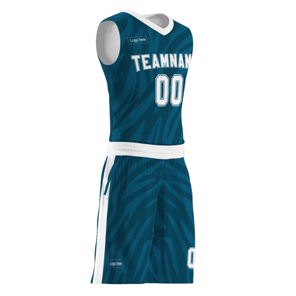 Sublimated Basketball Jersey Kit - Sublimated Basketball Jersey Kit - Image 1 of 9