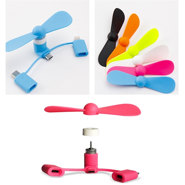 3-In-1 Phone Fan - 3-In-1 Phone Fan - Image 1 of 2