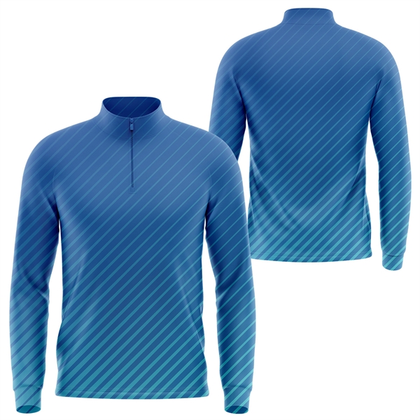 150 GSM Short Hole Mesh Long Sleeve Sublimation T-Shirt - 150 GSM Short Hole Mesh Long Sleeve Sublimation T-Shirt - Image 3 of 3