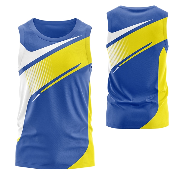 Unisex 125 GSM Woven Roving Performance Sublimation Tank Top - Unisex 125 GSM Woven Roving Performance Sublimation Tank Top - Image 2 of 3