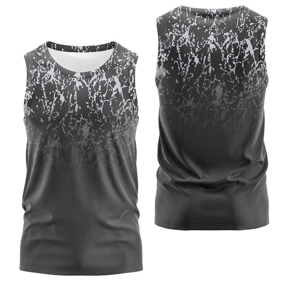 Unisex 150 GSM Pinhole Mesh Performance Sublimation Tank Top - Unisex 150 GSM Pinhole Mesh Performance Sublimation Tank Top - Image 5 of 5