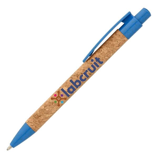 Bali Cork Pen with Wheat Plastic Trim - ColorJet - Bali Cork Pen with Wheat Plastic Trim - ColorJet - Image 2 of 4