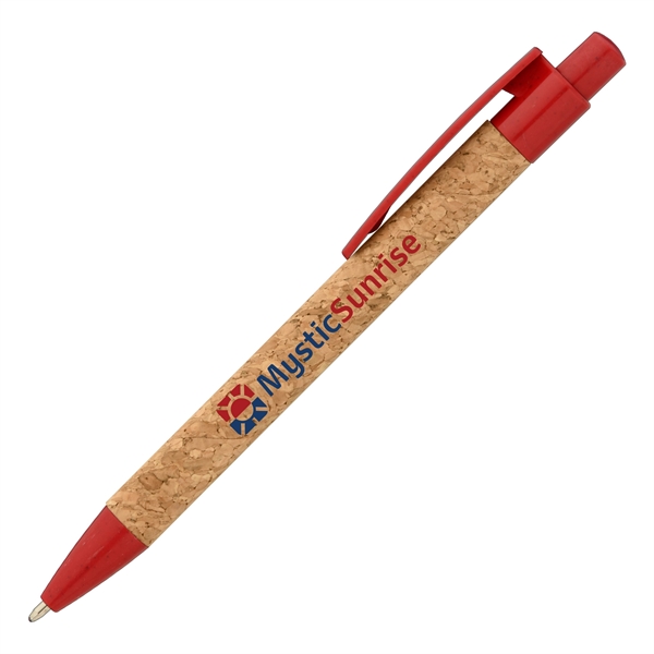 Bali Cork Pen with Wheat Plastic Trim - ColorJet - Bali Cork Pen with Wheat Plastic Trim - ColorJet - Image 3 of 4