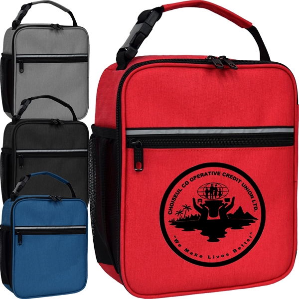 12-Can Aluminum Foil Lining Cooler Lunch Box (8.5"x10.5"x4")