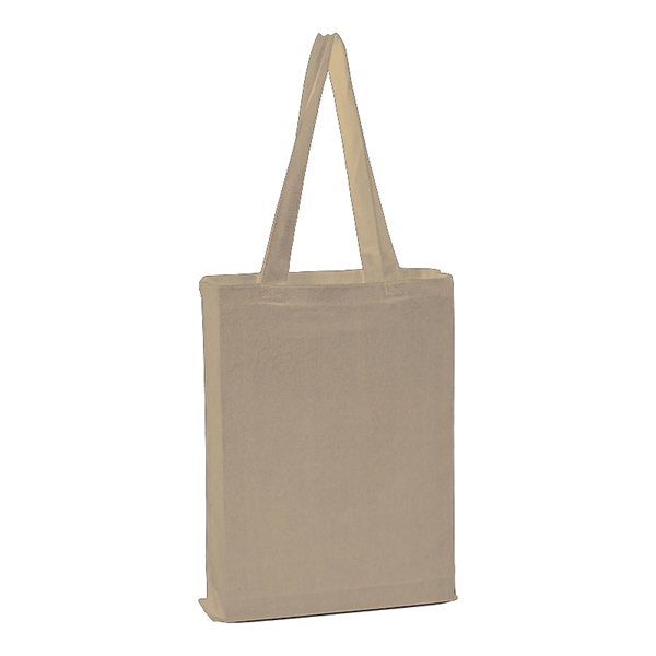 12oz Canvas Promotional Tote Bag with Bottom Gusset - 12oz Canvas Promotional Tote Bag with Bottom Gusset - Image 1 of 4