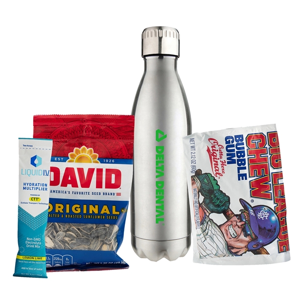17oz. Water Bottle With Drink Mix, Sunflower Seeds & Gum Set - 17oz. Water Bottle With Drink Mix, Sunflower Seeds & Gum Set - Image 3 of 11