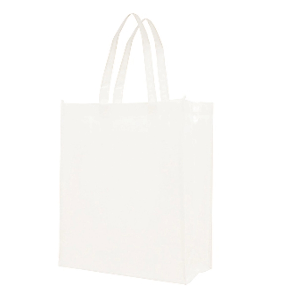 Attractive Laminate Patent Finish, Gusset Tote Bag (13x16x5) - Attractive Laminate Patent Finish, Gusset Tote Bag (13x16x5) - Image 4 of 6